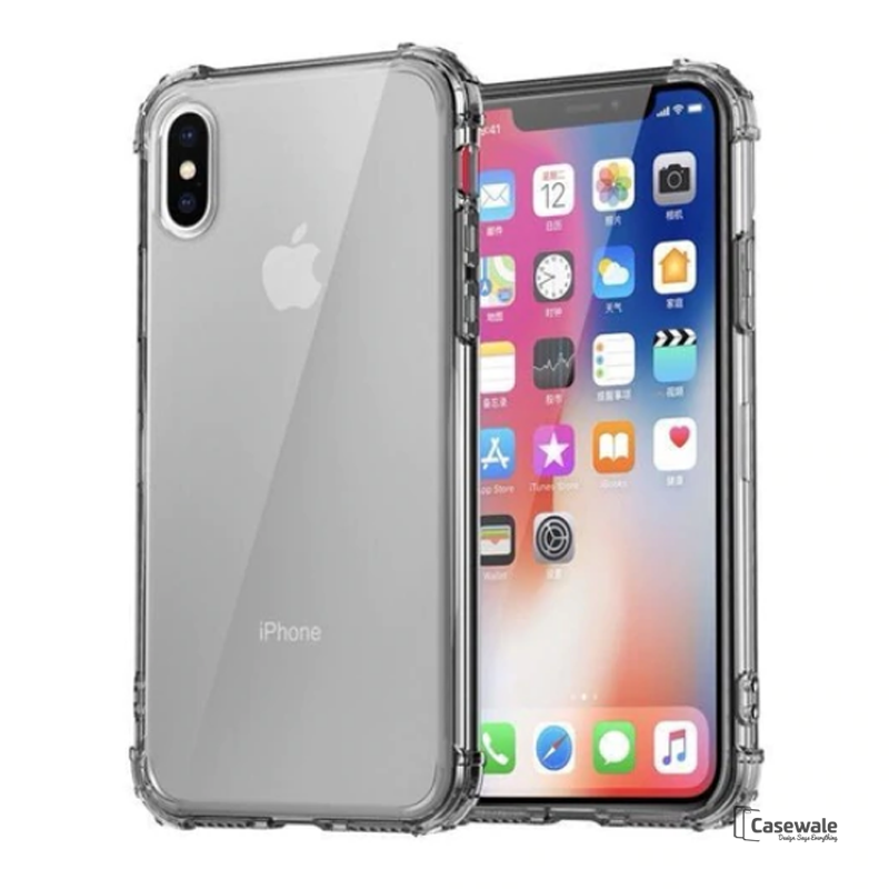 Luxury Shockproof Bumper Transparent Silicone Phone Case For iPhone X