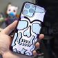 iPhone Series New Electroplating Unique Skull Phone Case