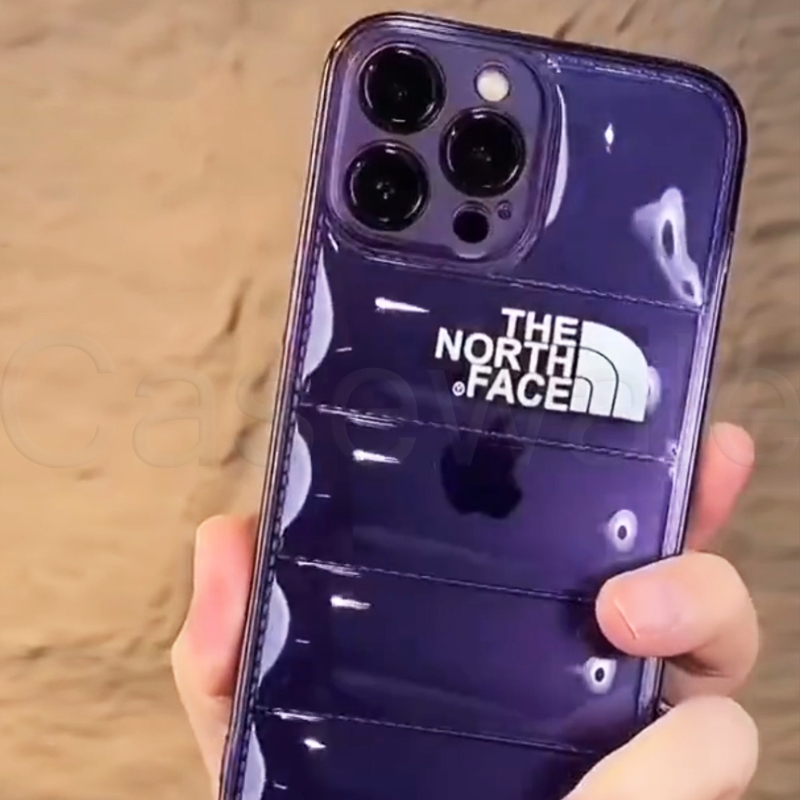 iPhone 14 Series Luxury North Face Puffer Phone Case