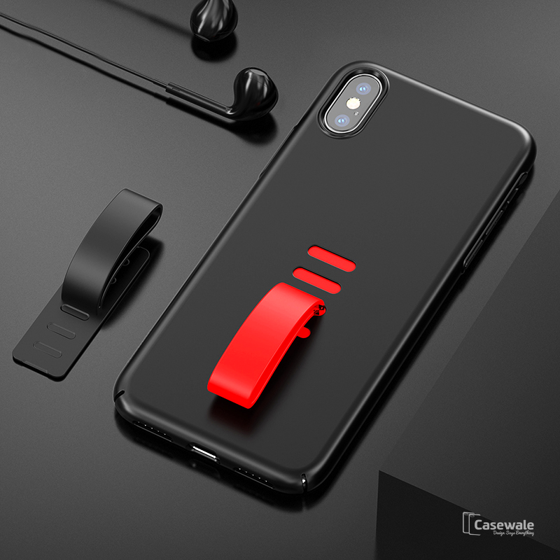 Baseus Lovely Creative Little Tail Anti-fall Ring Case For iPhone X