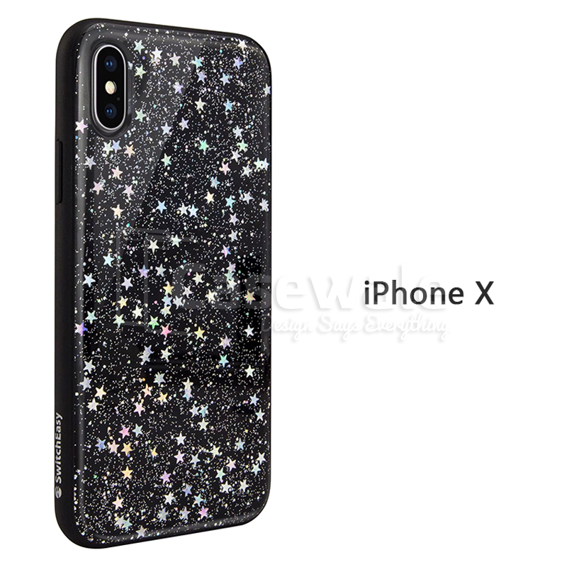 Original Flash Shiny Glitter Bling Back Case for iPhone X