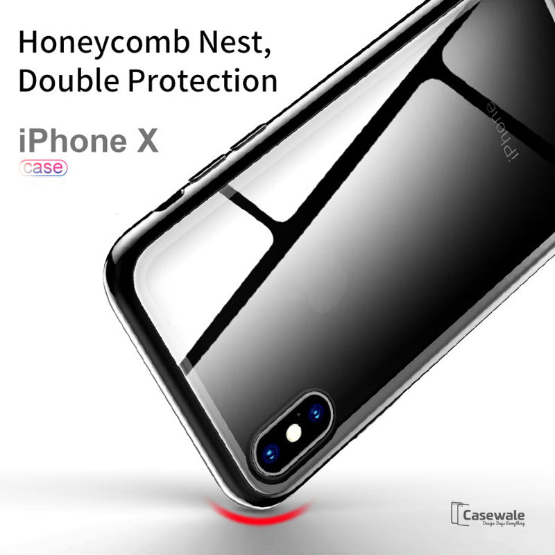 Apple Luxury Crome Series 9H Glass Case for iPhone X