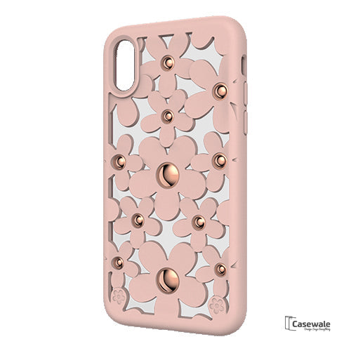 Unique 3D Floral Design Protective Case for iPhone X