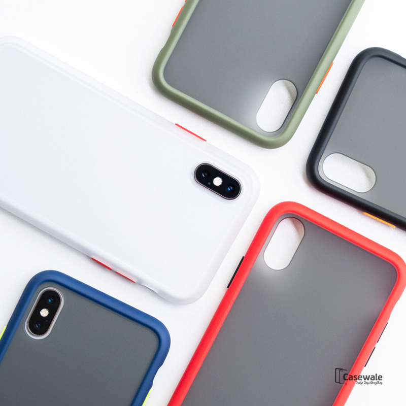 Anti-knock Armor Transparent Matte Hard Case for iPhone X, XS, XR or XS Max