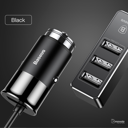 Baseus 4 Fast 5.5A USB Car Charger for iPhone Samsung