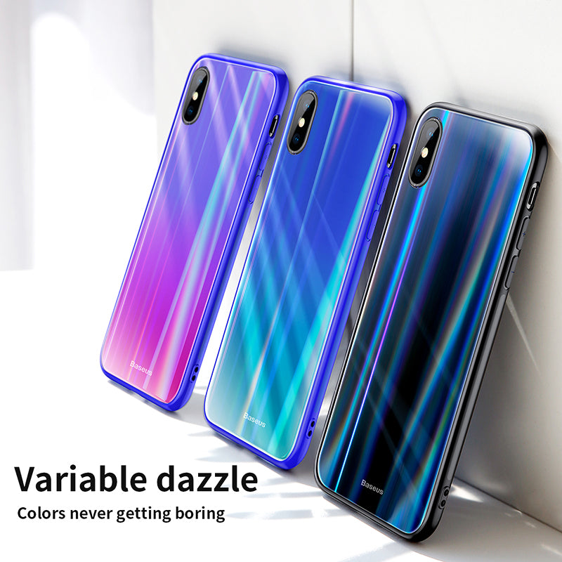 Baseus Aurora Series Electroplating Phone Case for iPhone X
