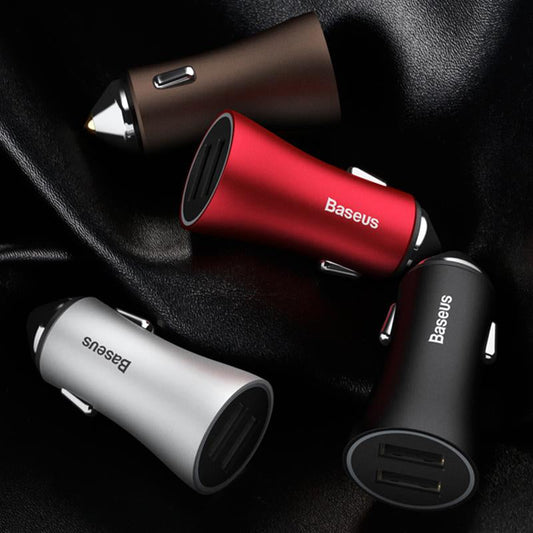 LED 2 USB Car Charger Adapter for Car