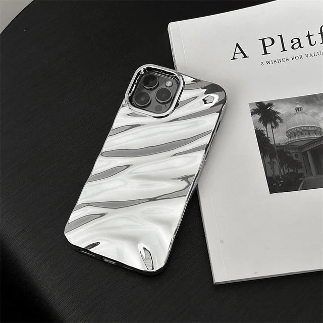 iPhone 13 Series Luxury Fashion Wave Plating Case