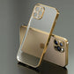 iPhone 13 Series Luxury Plating Square Frame Bumper Case