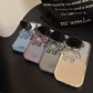 iPhone Series Glittery Astronaut Lens Bracket Electroplated Case