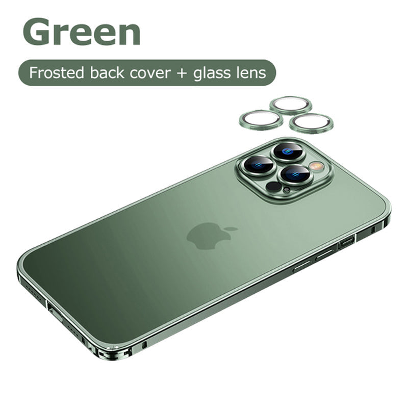iPhone 11 Series Metal Lock Bumper Case with Lens Ring Protection